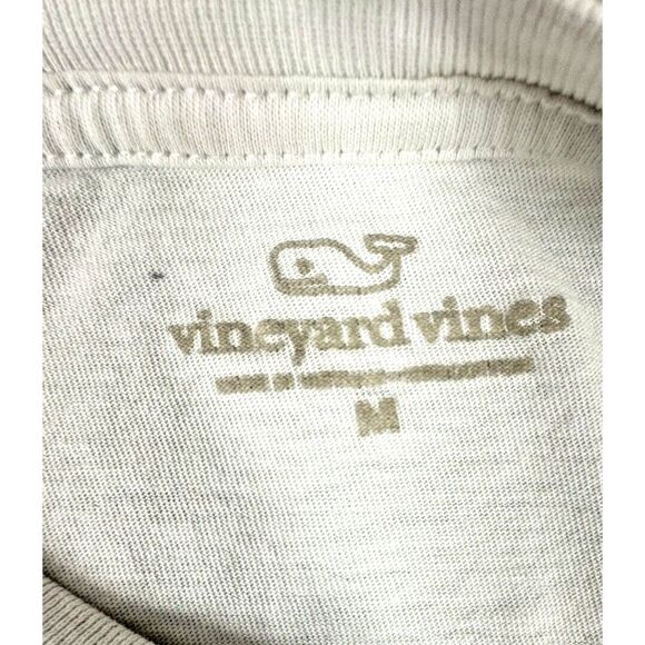 Vineyard Vines Shirt Mens M White Long Sleeve Christmas Golf Cart & Tree *READ - Picture 7 of 15